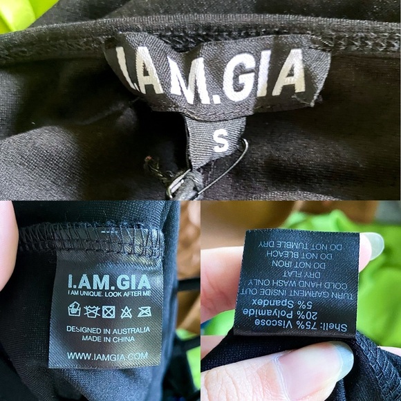 I.AM.GIA Lucid Pant Strappy Side Cutout Flare Black Small NWT - Picture 6 of 12